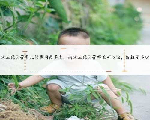 南京三代试管婴儿的费用是多少，南京三代试管哪里可以做，价格是多少？